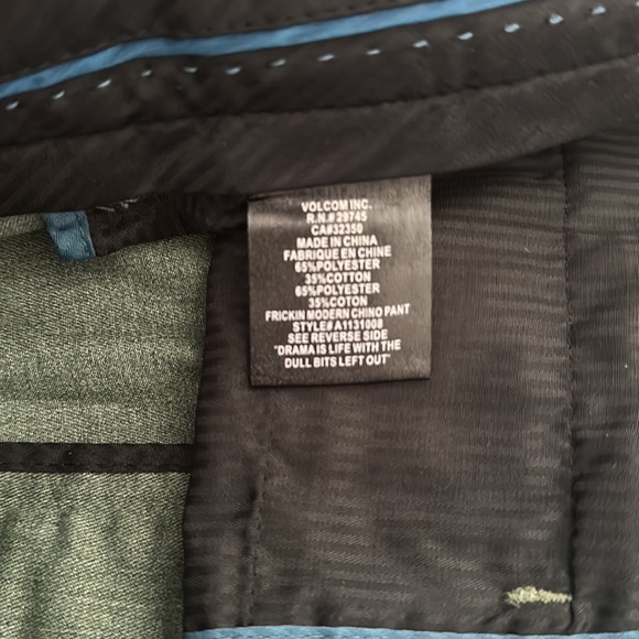 Volcom green pants - Picture 10 of 10